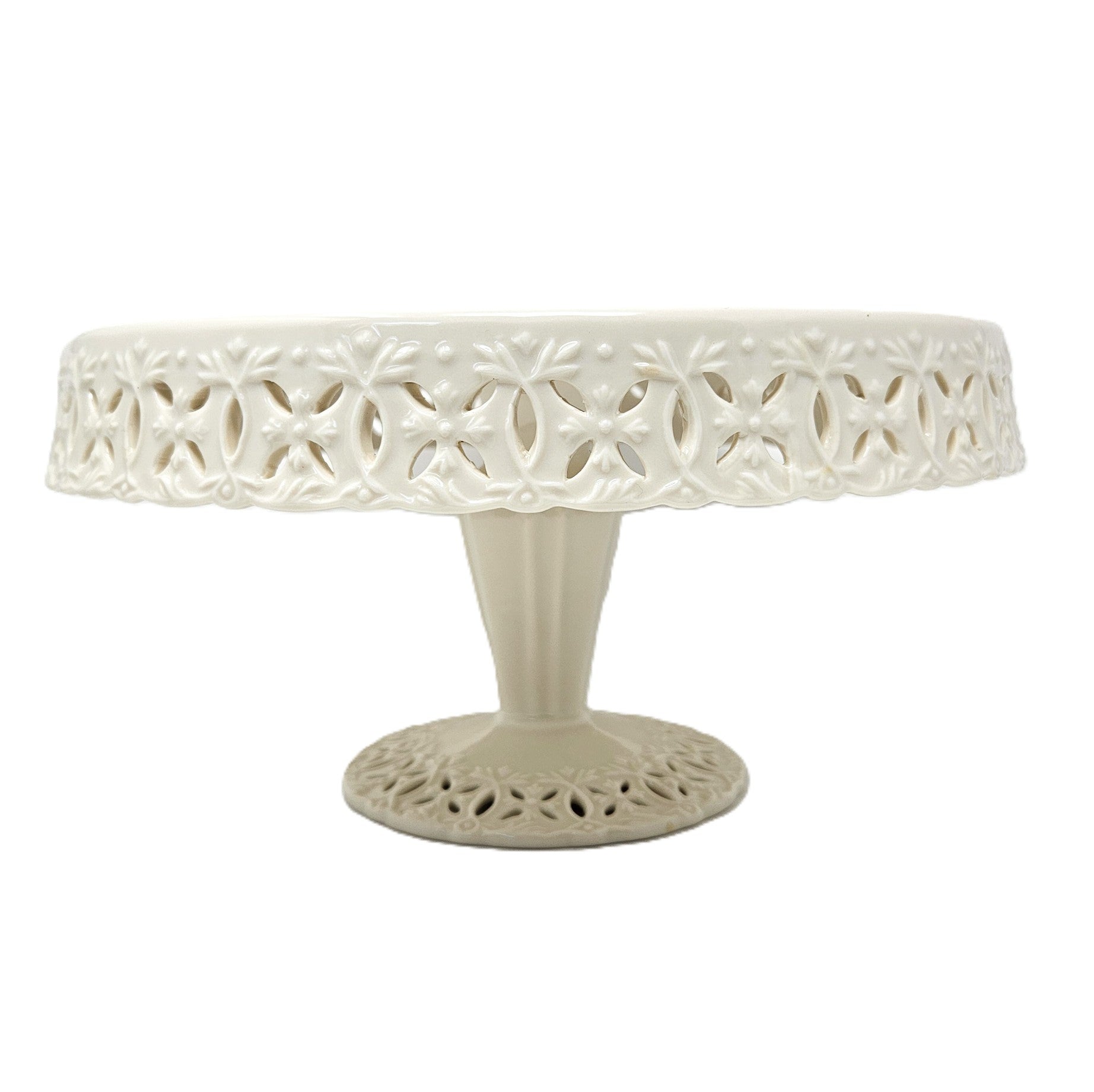 11" Présentoir à gâteau - Regal Cream - Chine