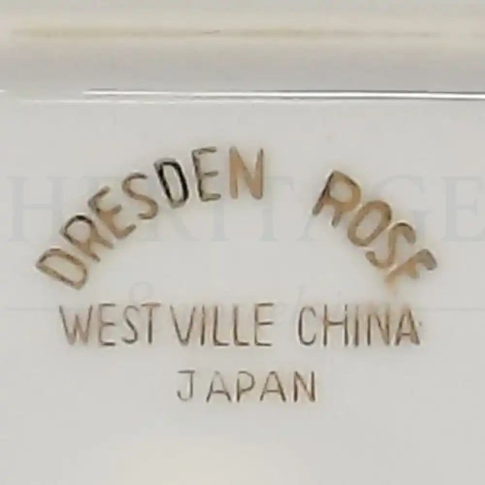 16 1/8’’ Oval Serving Platter - Dresden Rose - Japan - Oval Serving Platter