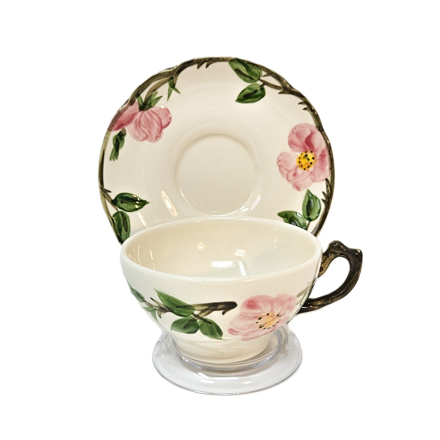 Ensemble tasse plate et soucoupe - Desert Rose - États-Unis
