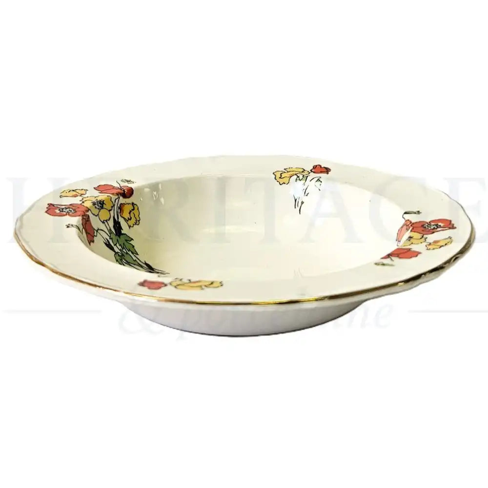 Alfred Meakin Royal Marigold fruit & dessert bowls, part of a 35-piece dinnerware set, featuring a classic vintage decorative pattern.