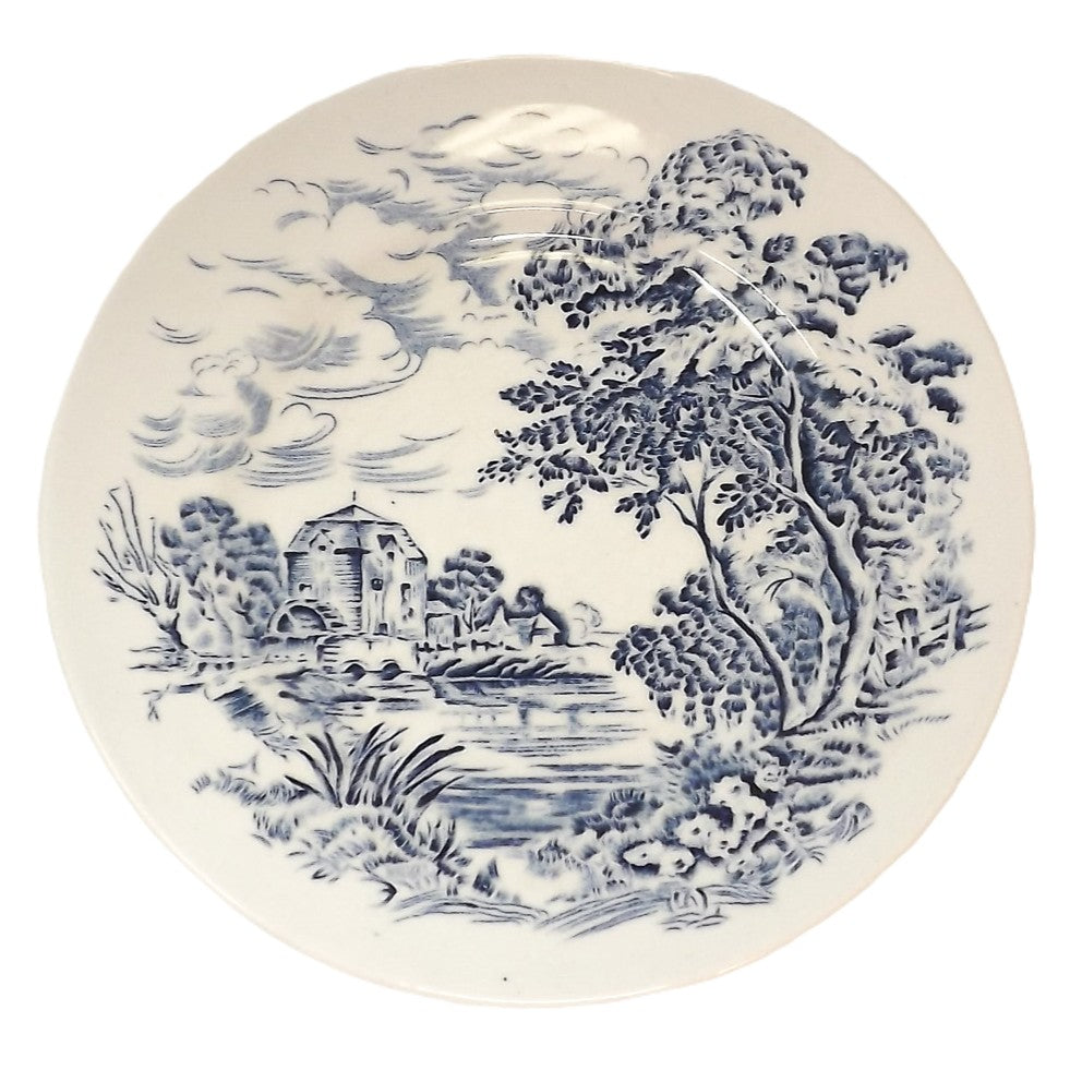Assiette à salade - Country Side White & Blue - Angleterre