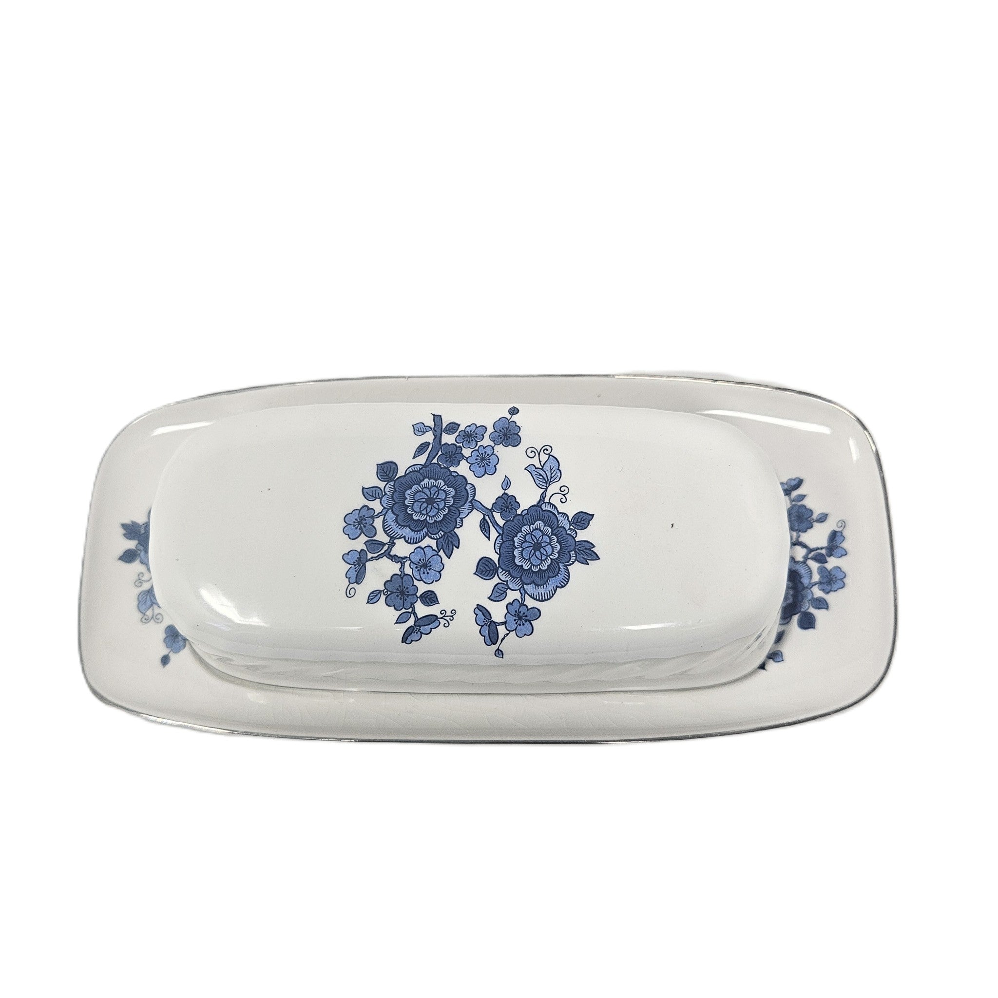 Beurrier avec couvercle - Royal Blue - Angleterre