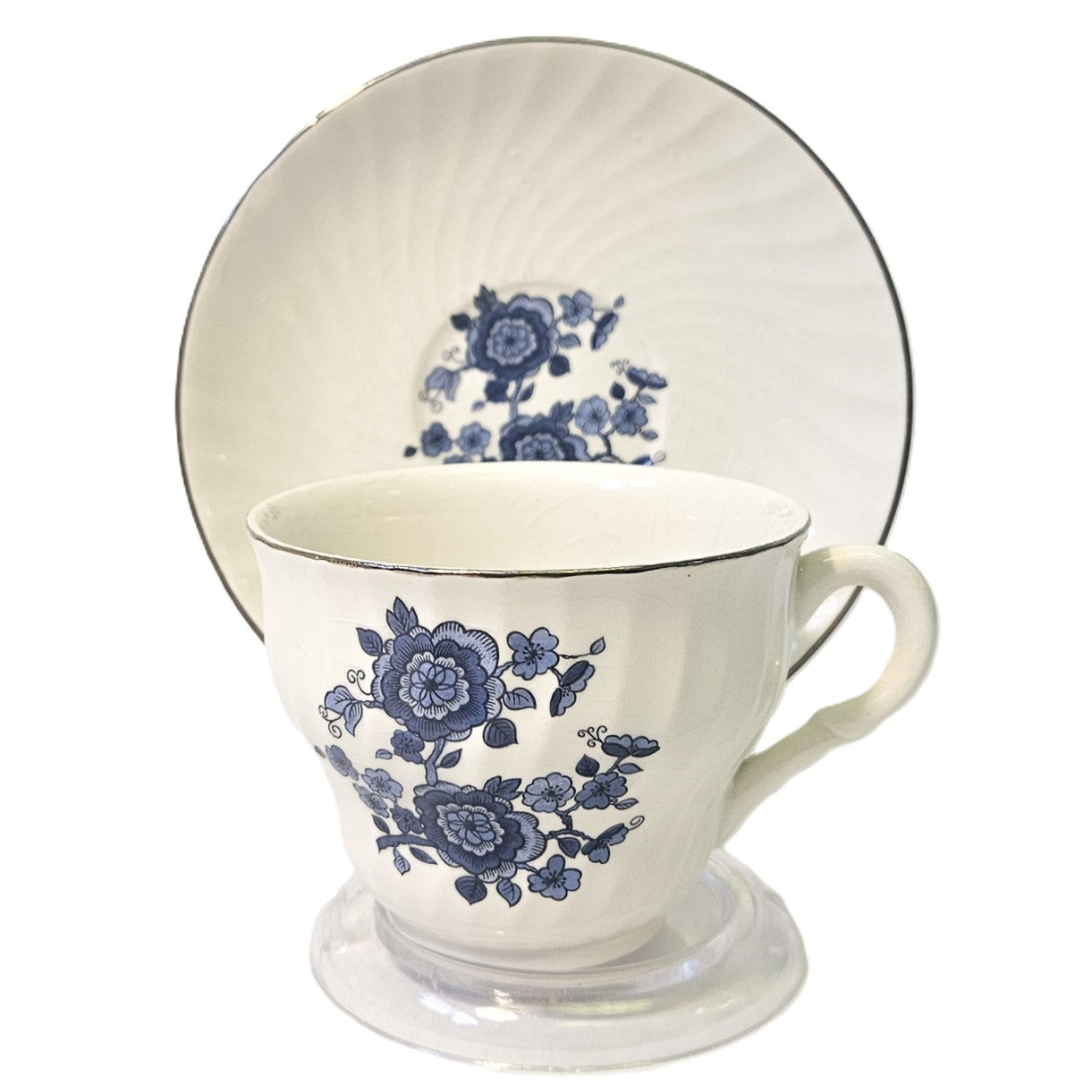 Ensemble tasse plate et soucoupe - Royal Blue - Angleterre