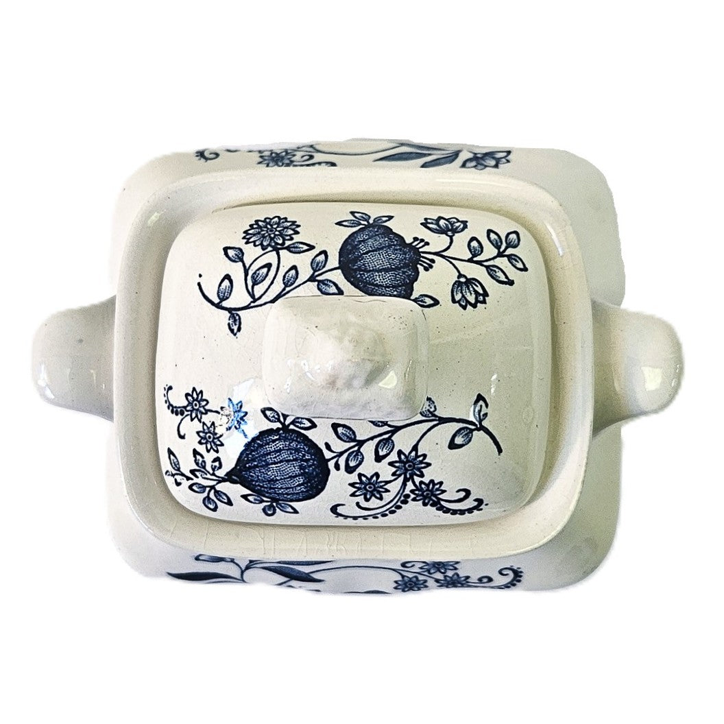 Sucrier avec couvercle - Blue Onion - Angleterre