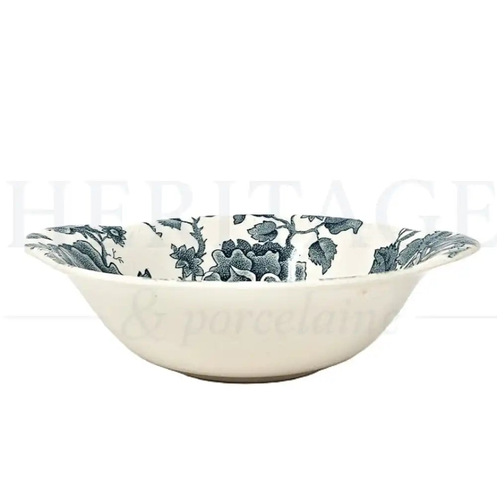 Vintage English Chippendale Green Cereal Bowl by Johnson Brothers, made in England, featuring the classic discontinued green pattern.