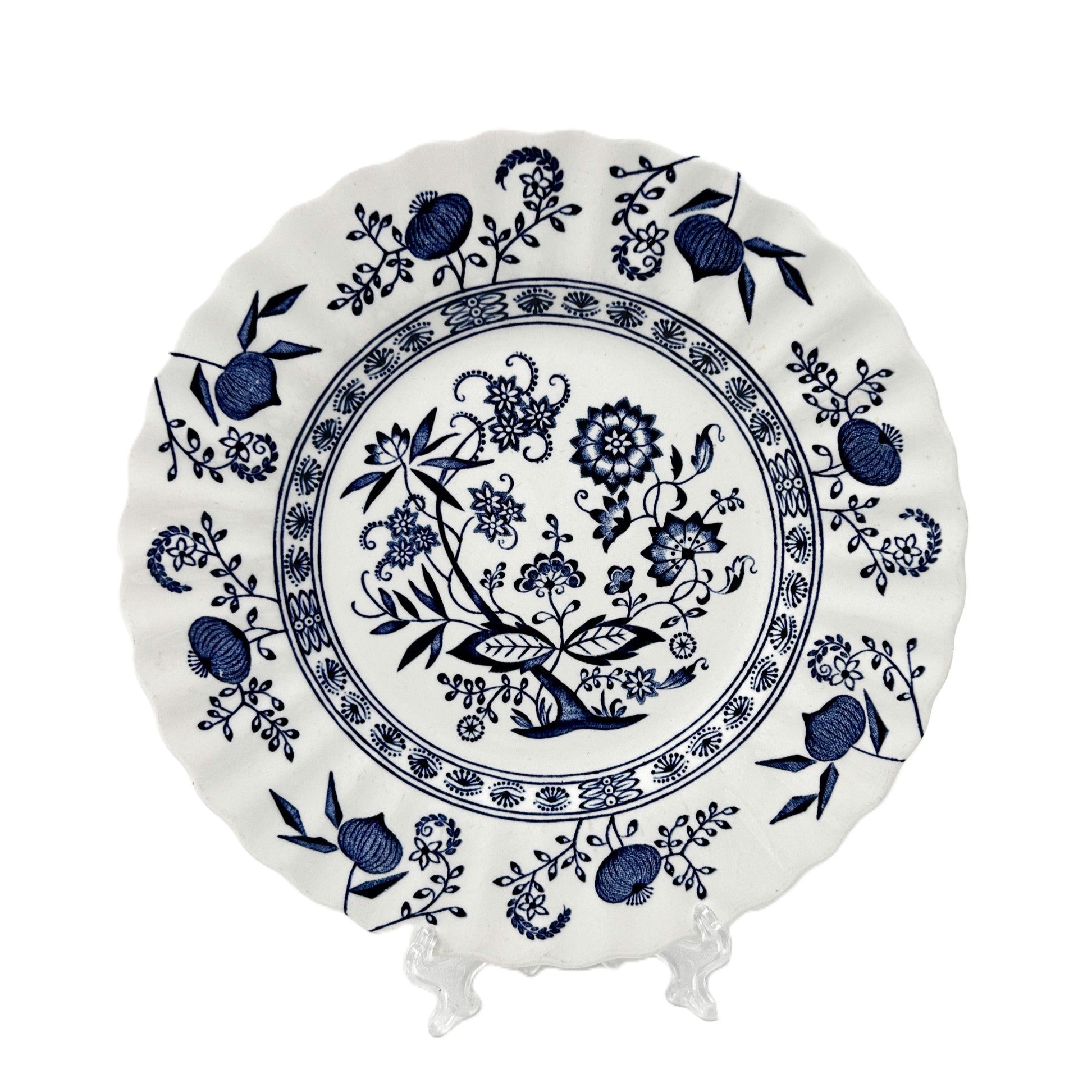 Fruit & Dessert Plate - Blue Nordic - England