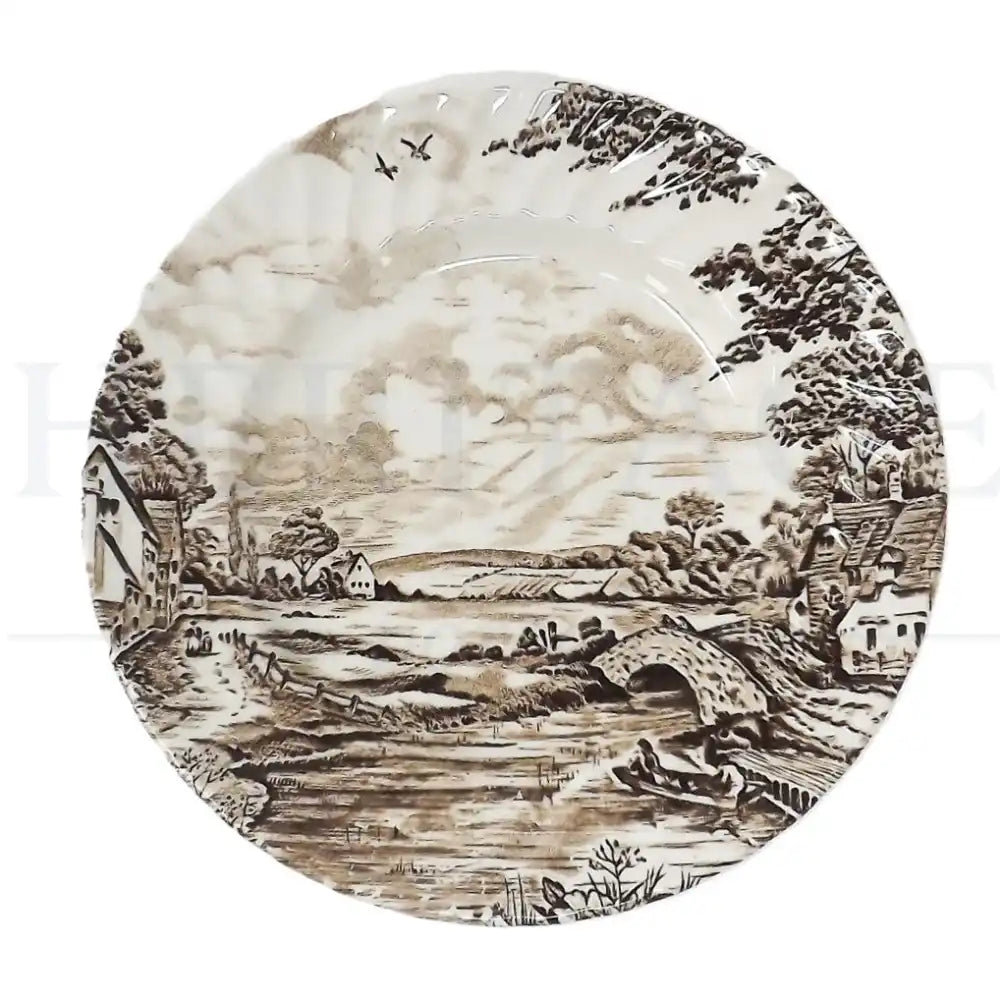 Dinner Plate – Country Days Brown - England - Dinner Plate