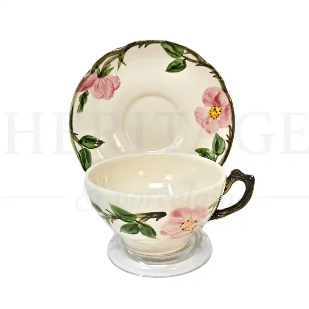 Flat Cup & Saucer Set - Desert Rose - USA - Flat Cup & Saucer Set