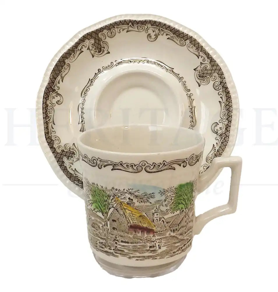 Vintage Kensington Staffords Shakespeare's Sonnets cup & saucer set, made in England. Discontinued English tableware, ideal for completing your collection.