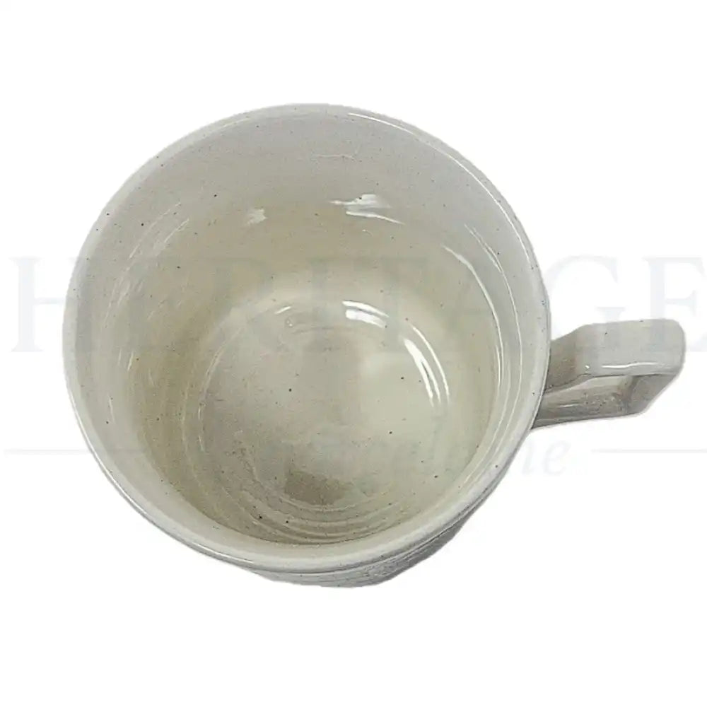 Vintage Kensington Staffords Shakespeare's Sonnets flat cup with lid, made in England, featuring the classic Shakespeare's Sonnets pattern.