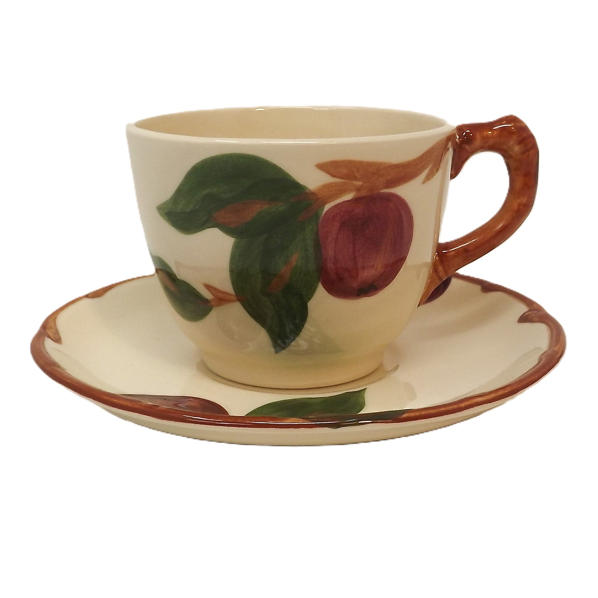 8-Piece - Flat Cup & Saucer Set - Apple - USA