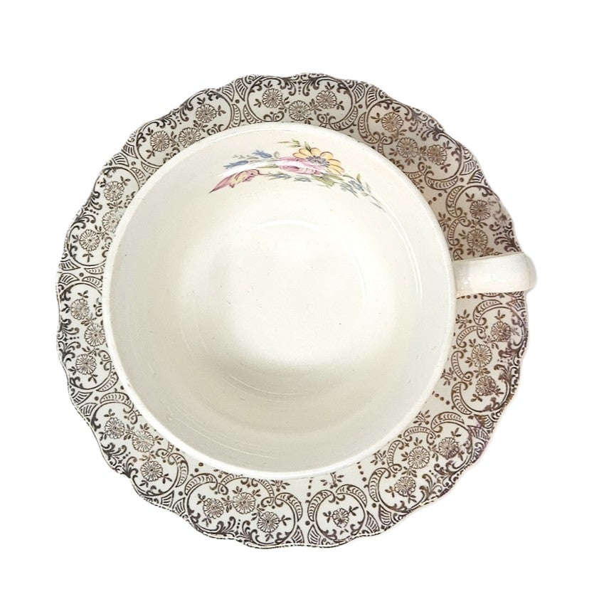 Ensemble tasse plate et soucoupe - Golden Fragrance - États-Unis