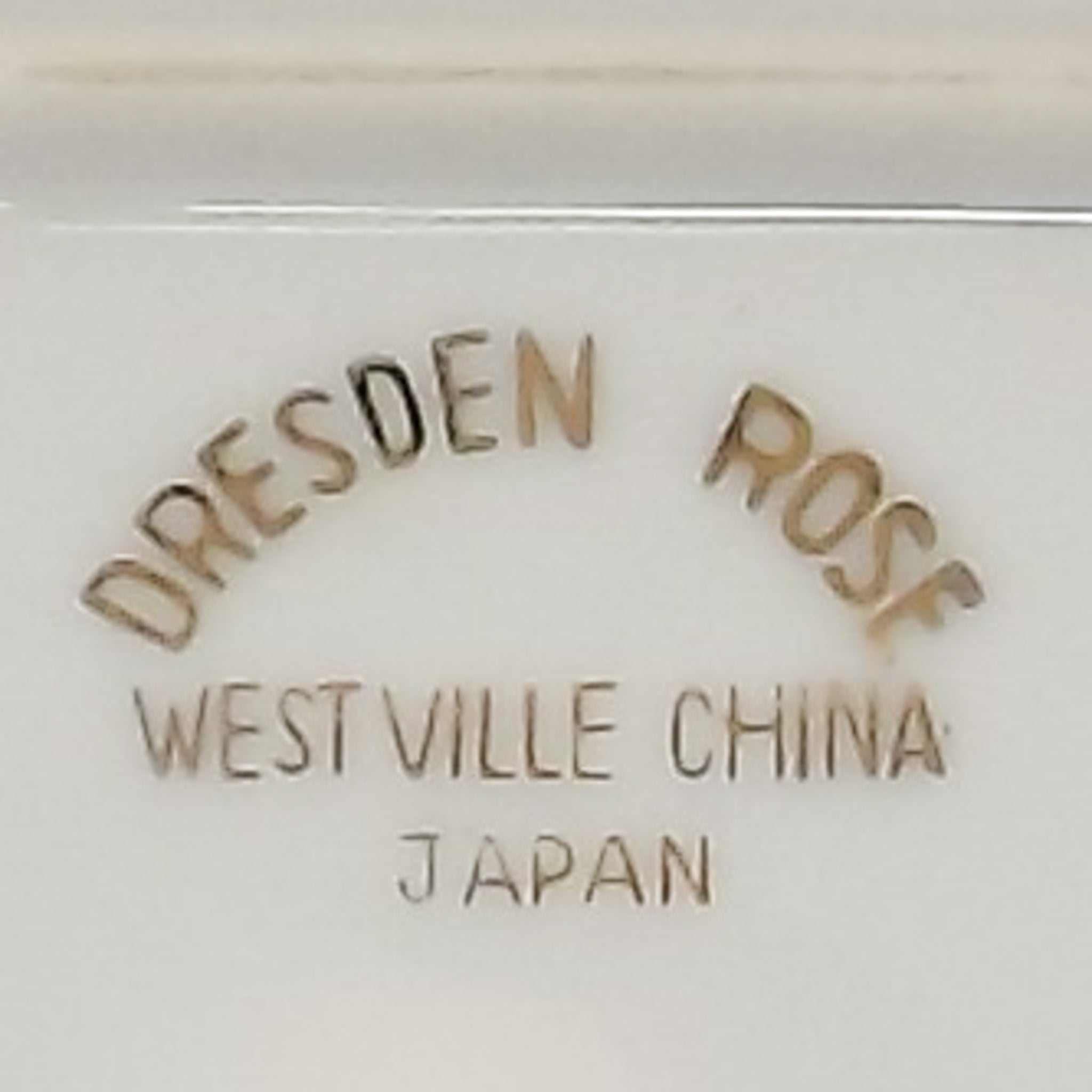 16 1/8" Plat de service ovale – Dresden Rose - Japon