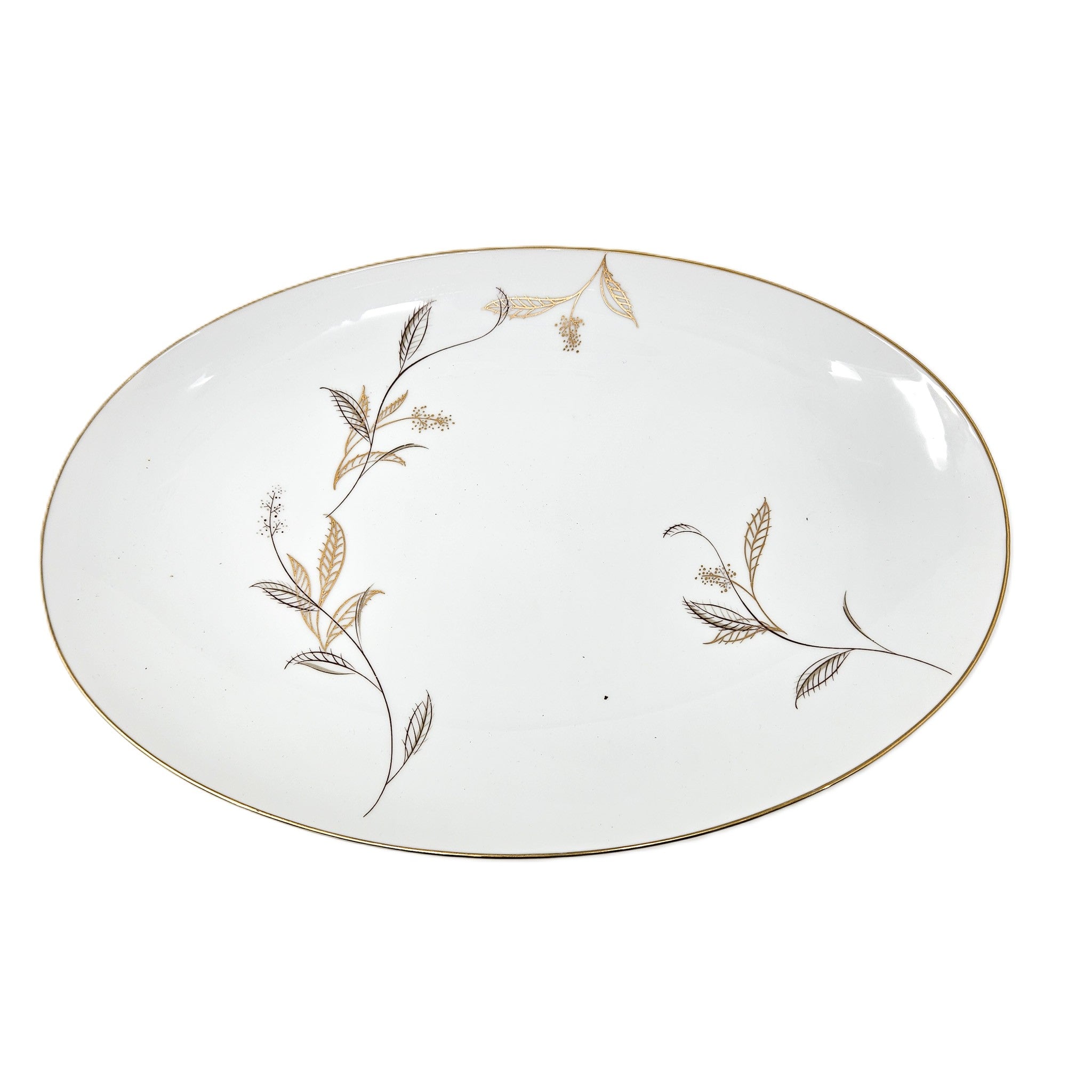 16" Plat de service ovale - Jania - Japon