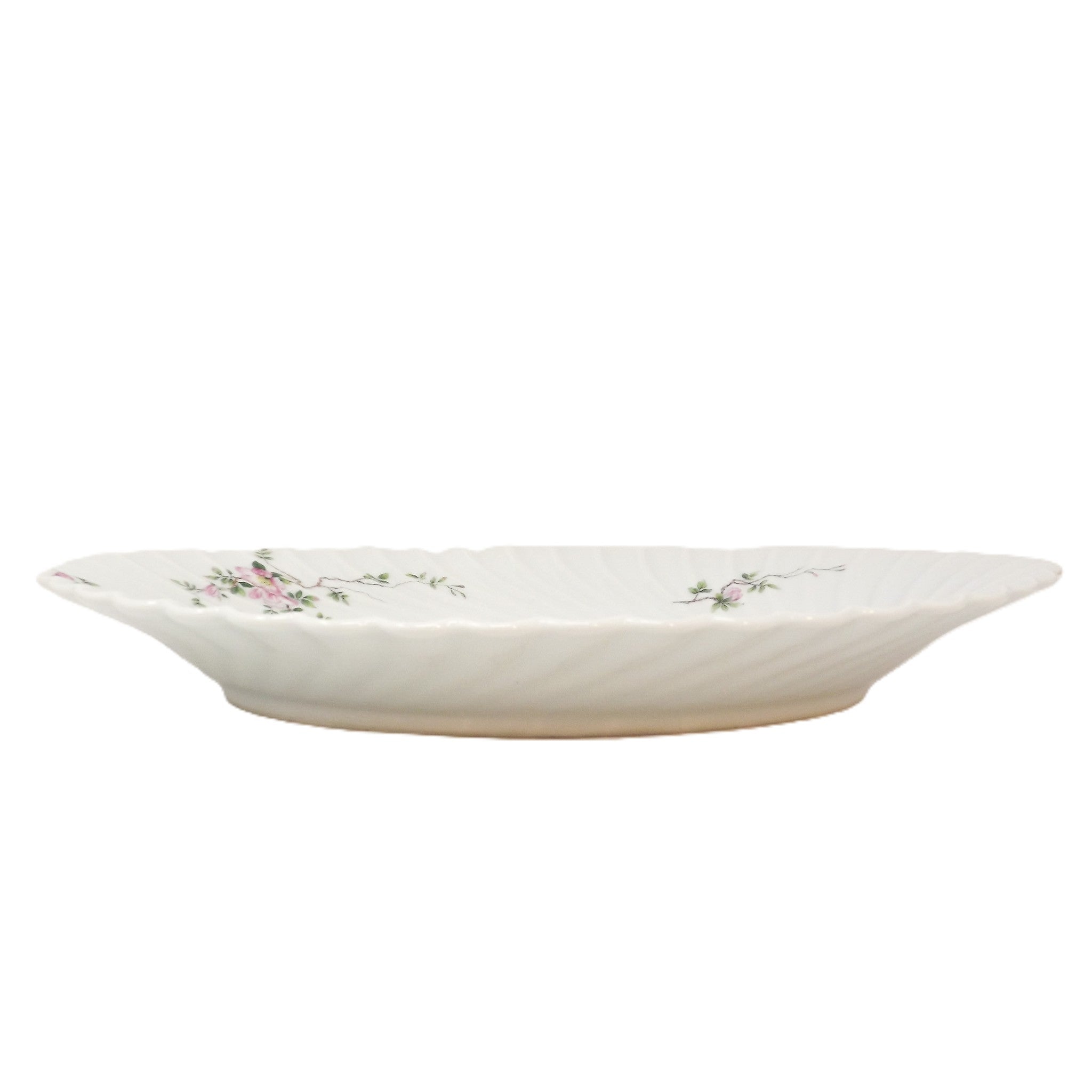 13 3/8" Plat de service ovale - Eglantine - France