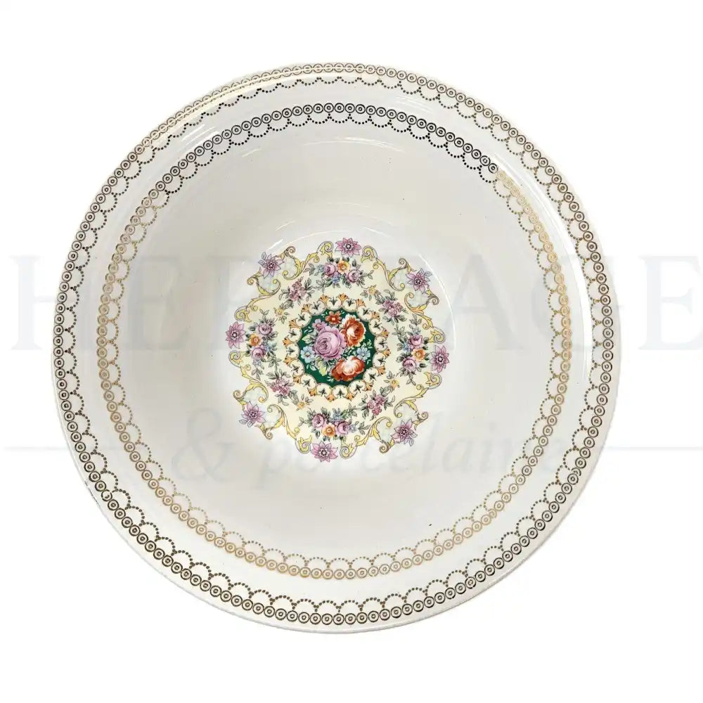 Vintage Triumph Melody round vegetable bowl, made in Japan, featuring the classic Melody pattern.