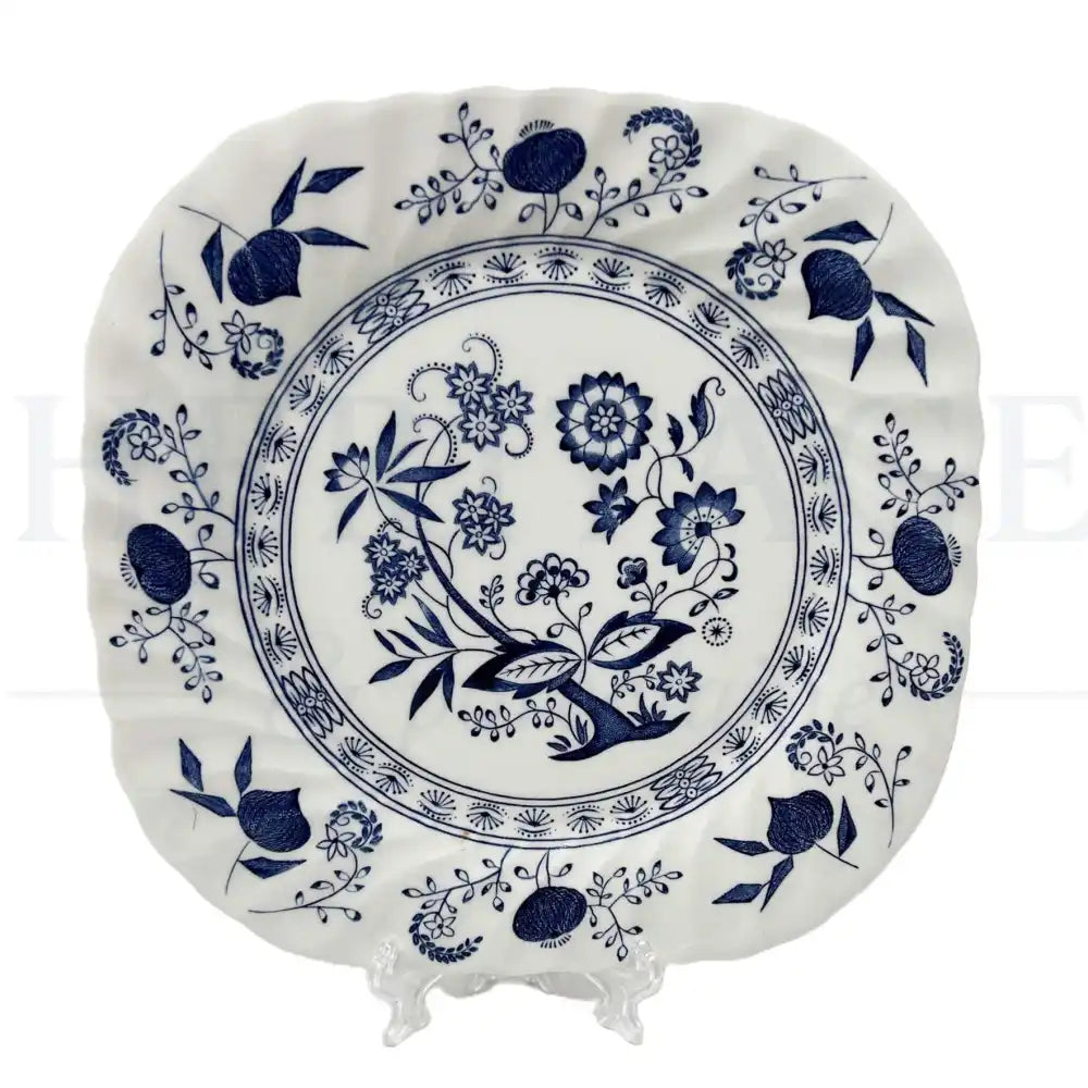 Square Fruit & Dessert Plate - Blue Nordic - England - Fruit & Dessert Plate