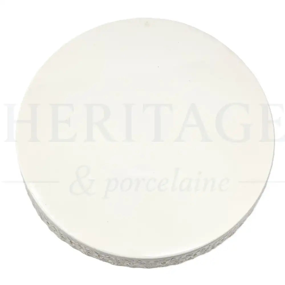 Vintage Godinger Regal Cream 11-inch pedestal cake stand, made in China, featuring the classic Regal Cream pattern.