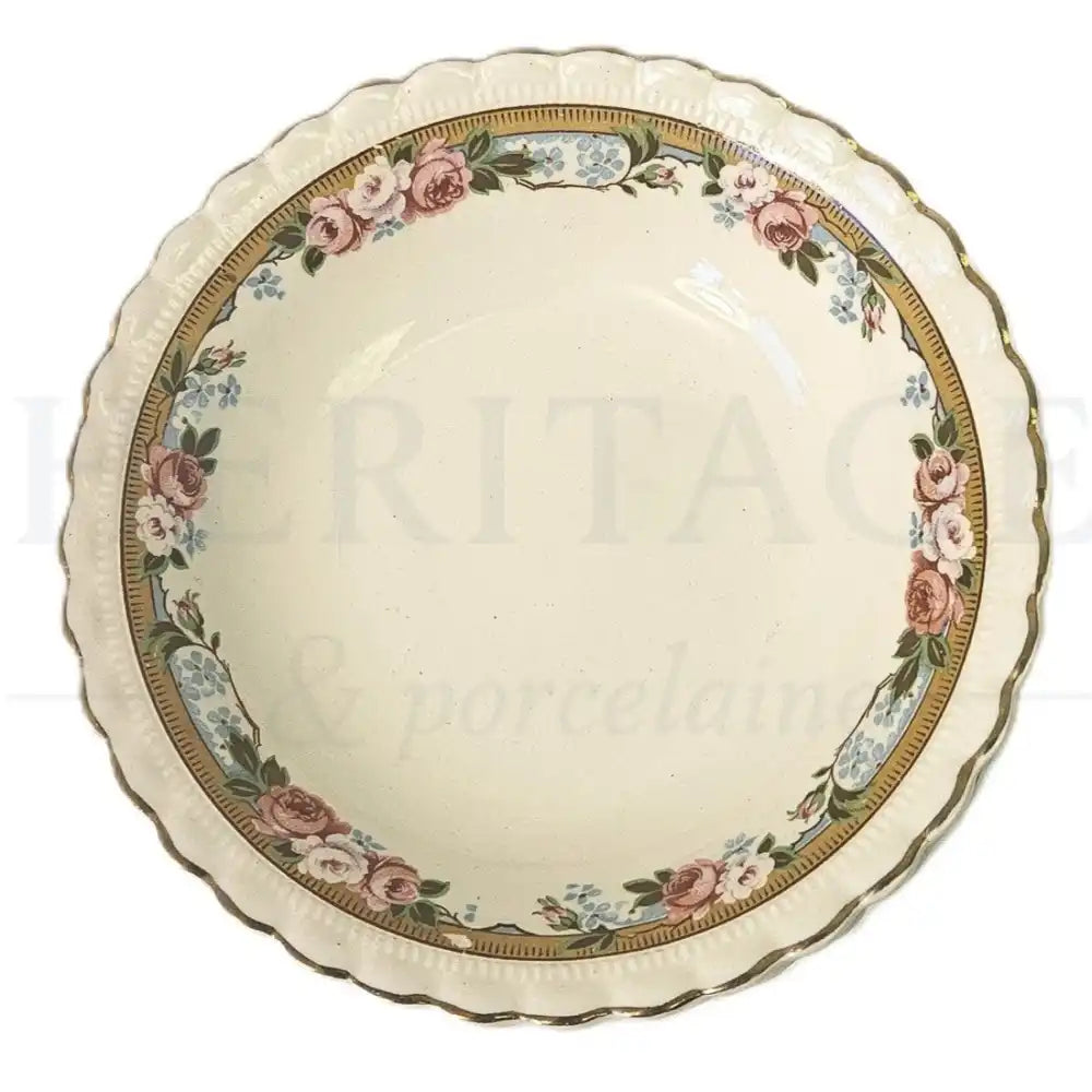 J & G Meakin Arlington 4-piece fruit & dessert bowl set featuring a classic decorative pattern.