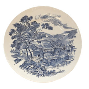 Assiette à pain et beurre - Country Side White & Blue - Angleterre