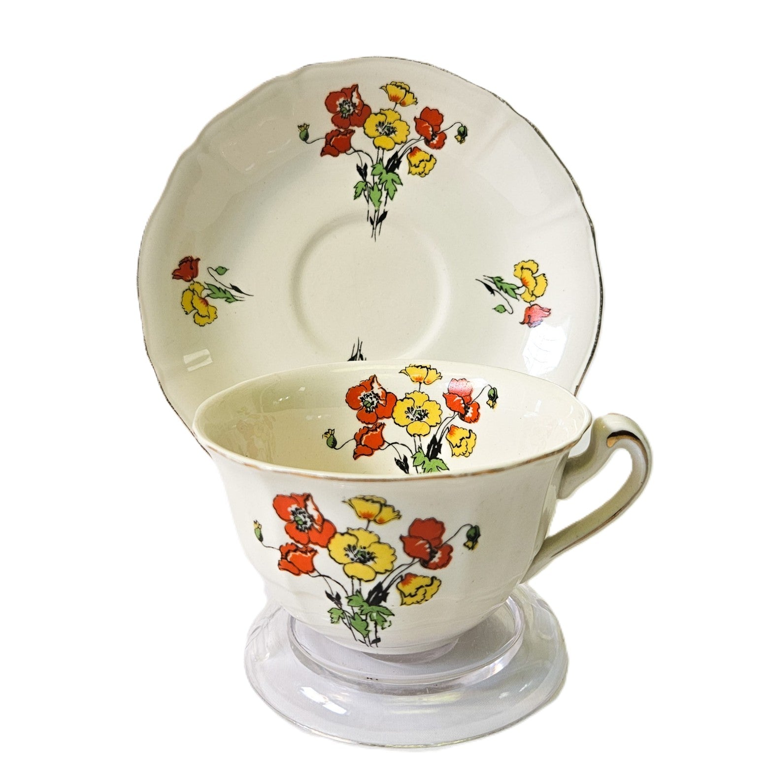 Ensemble tasse et soucoupe - Royal Marigold - Angleterre
