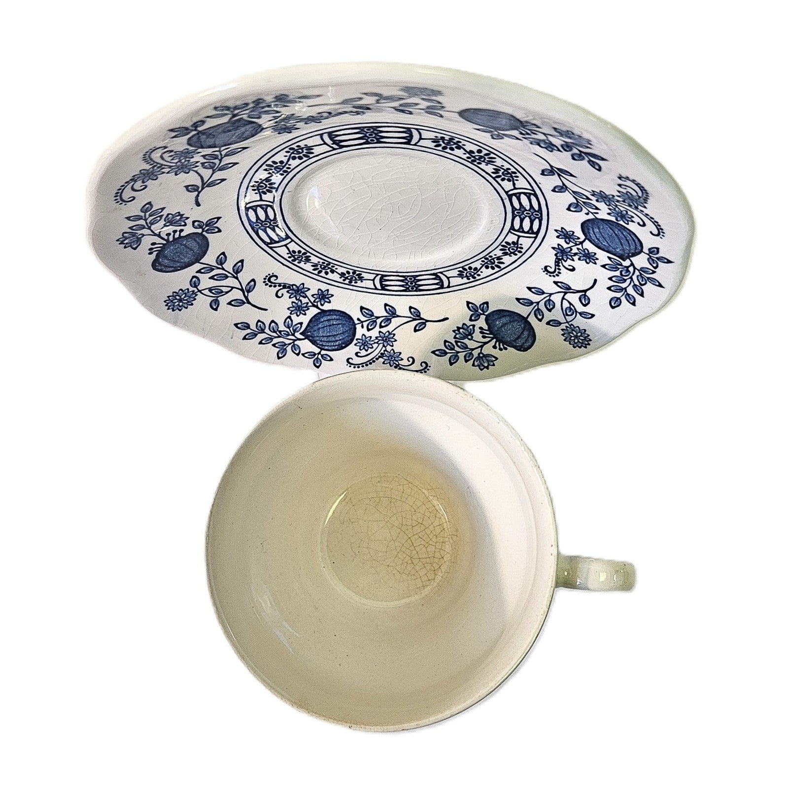 Ensemble tasse et soucoupe - Blue Onion - England
