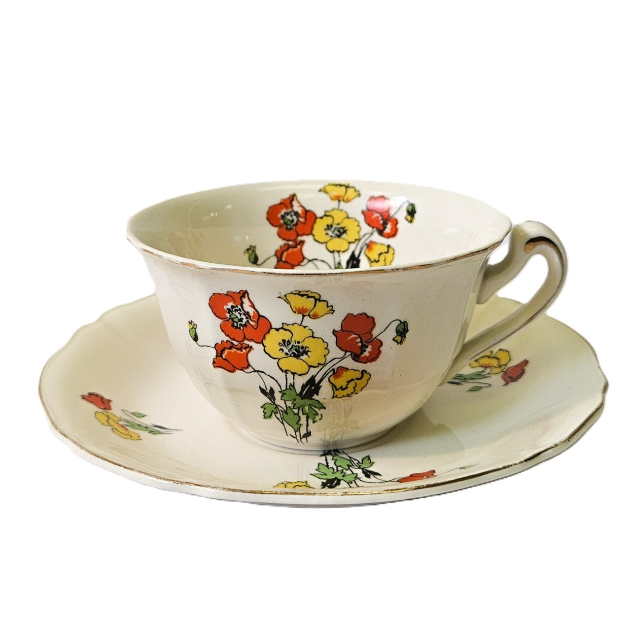 Ensemble tasse et soucoupe - Royal Marigold - Angleterre