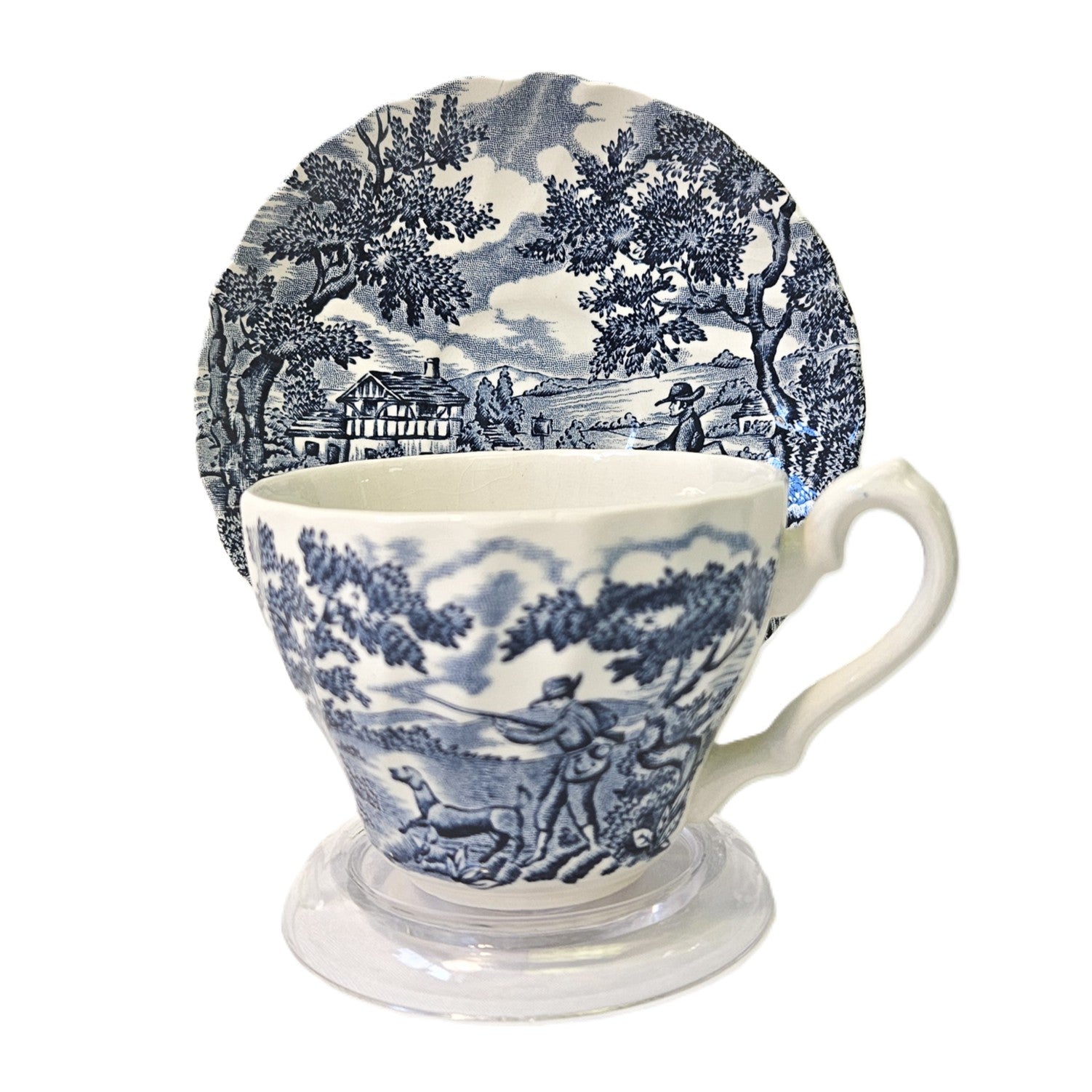 Flat Cup & Saucer Set – The Hunter - England