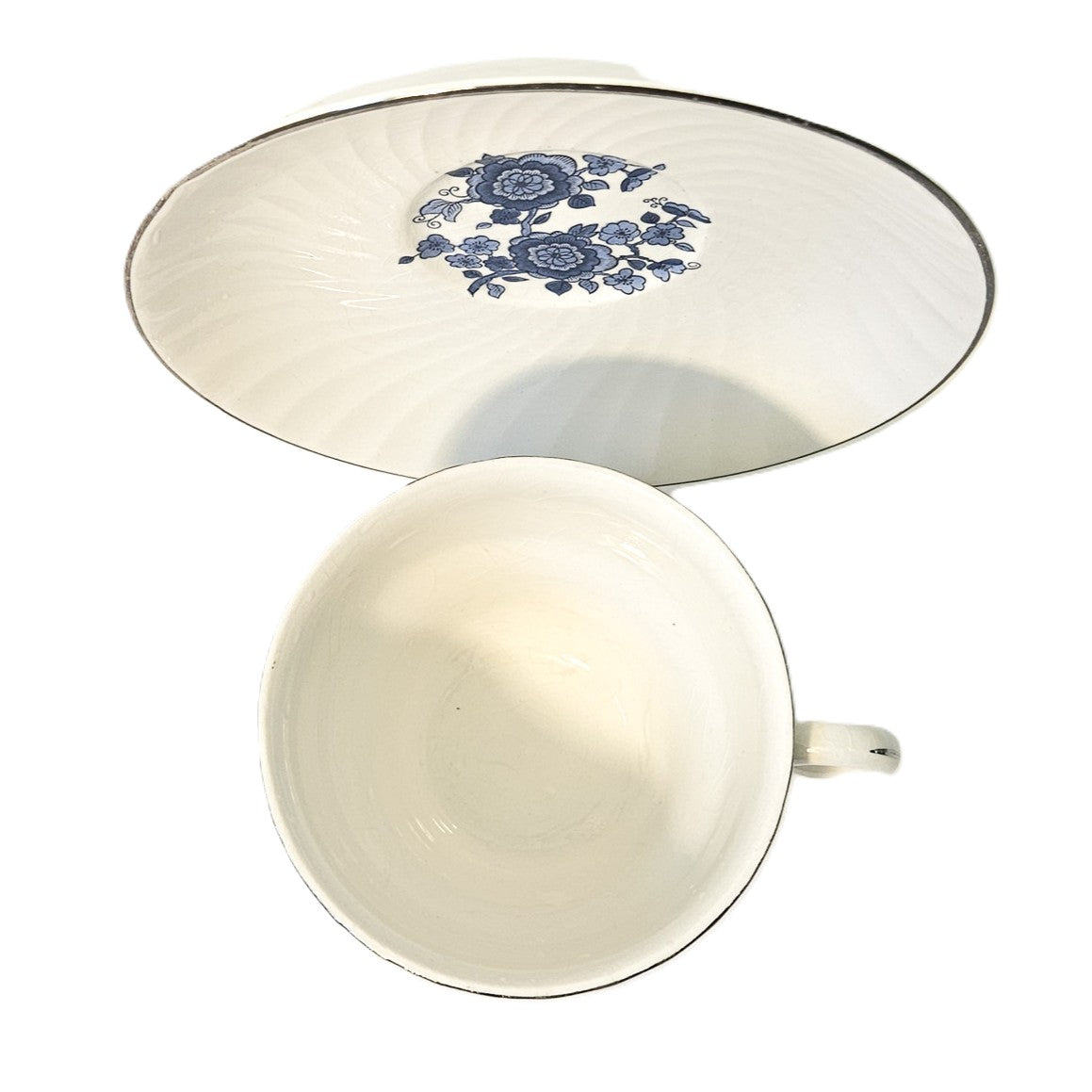 Ensemble tasse plate et soucoupe  - Royal Blue - Angleterre
