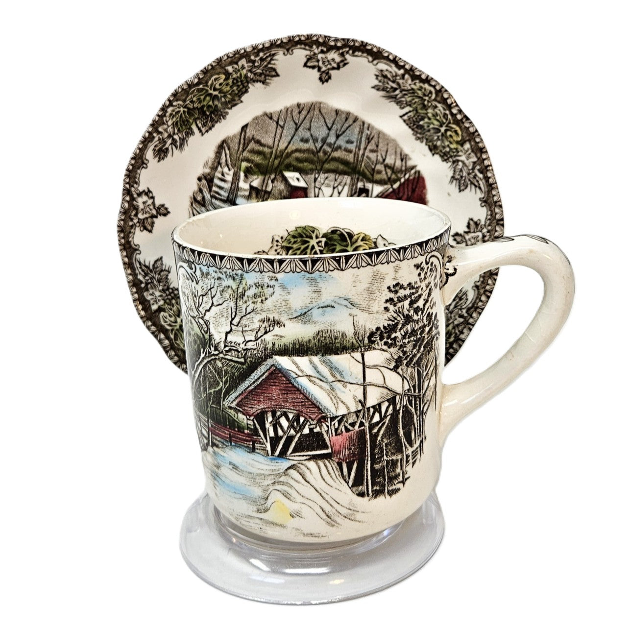 Ensemble tasse et soucoupe - Friendly Village - Angleterre
