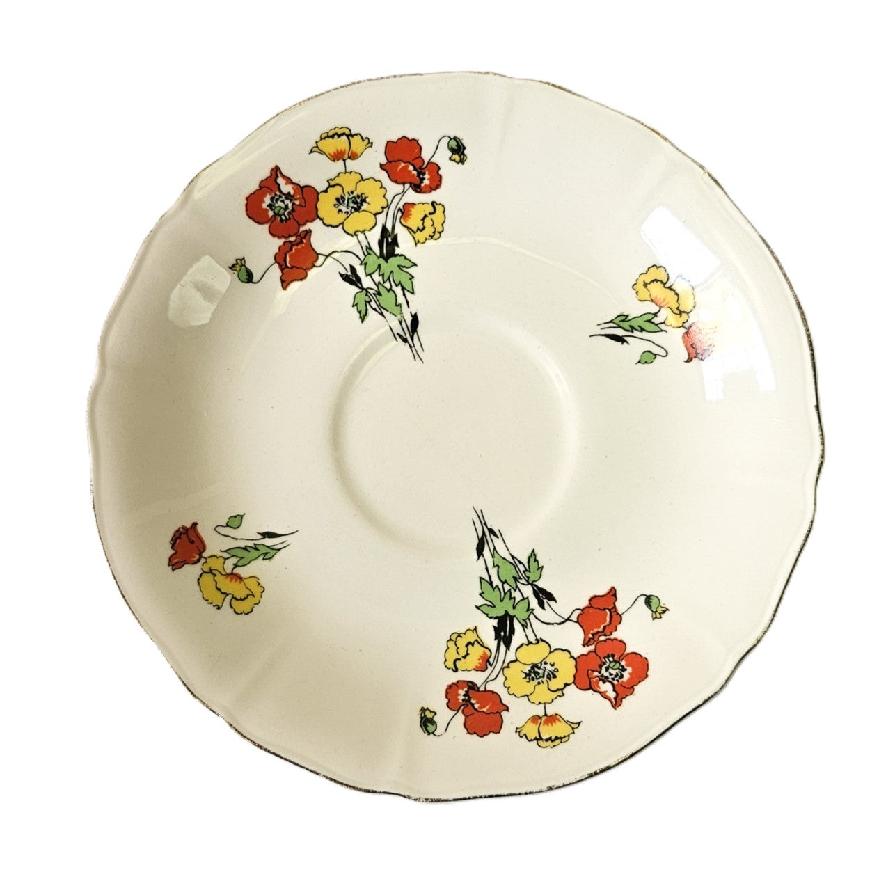Flat Cup & Saucer Set - Royal Marigold - England