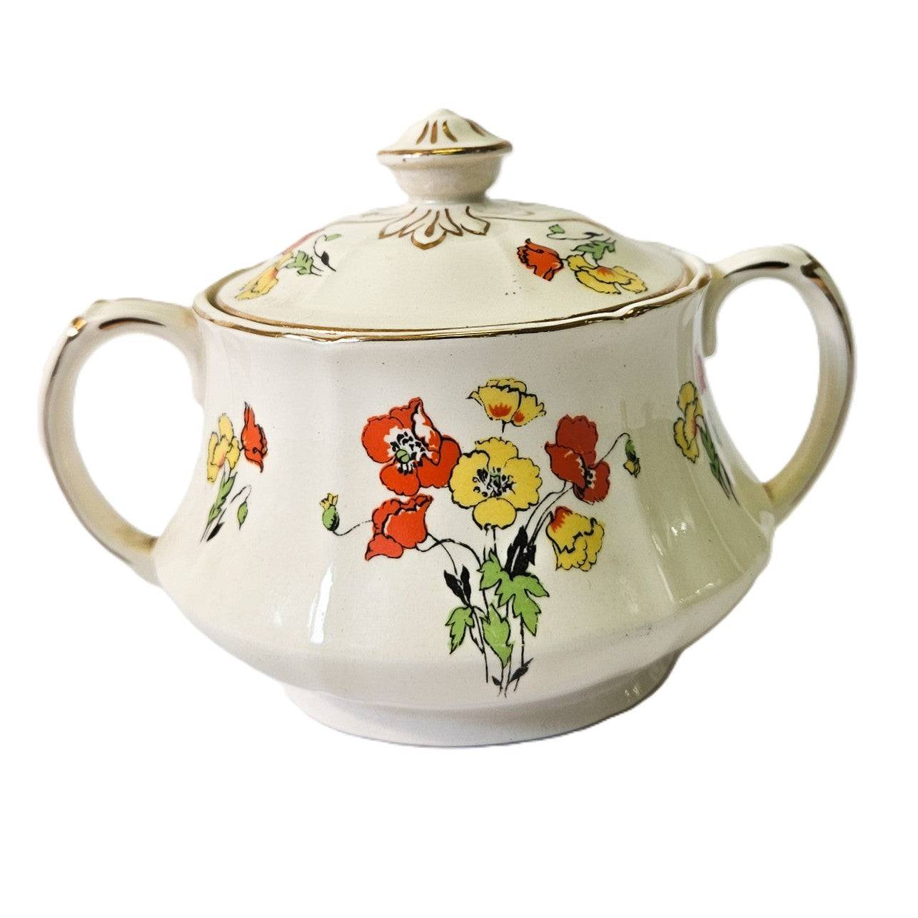 Sucrier avec couvercle - Royal Marigold - Angleterre