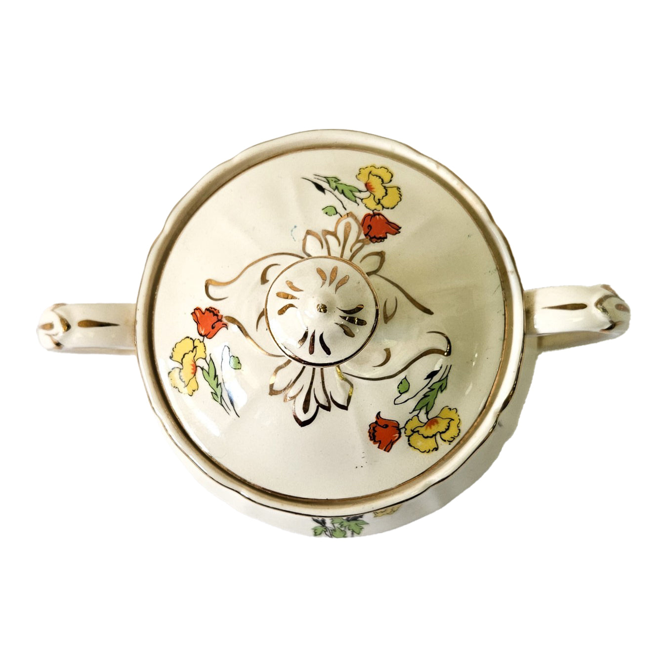Sucrier avec couvercle - Royal Marigold - Angleterre