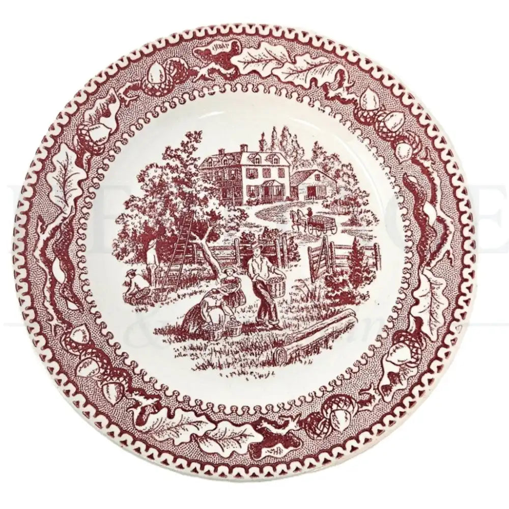 Vintage Royal USA Memory Lane Pink bread and butter plate, made in the USA, featuring the classic pink floral pattern.