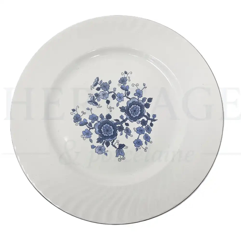 Vintage Royal Blue Bread & Butter Plate by Wedgwood Ironstone, made in England, featuring the classic discontinued Royal Blue pattern.