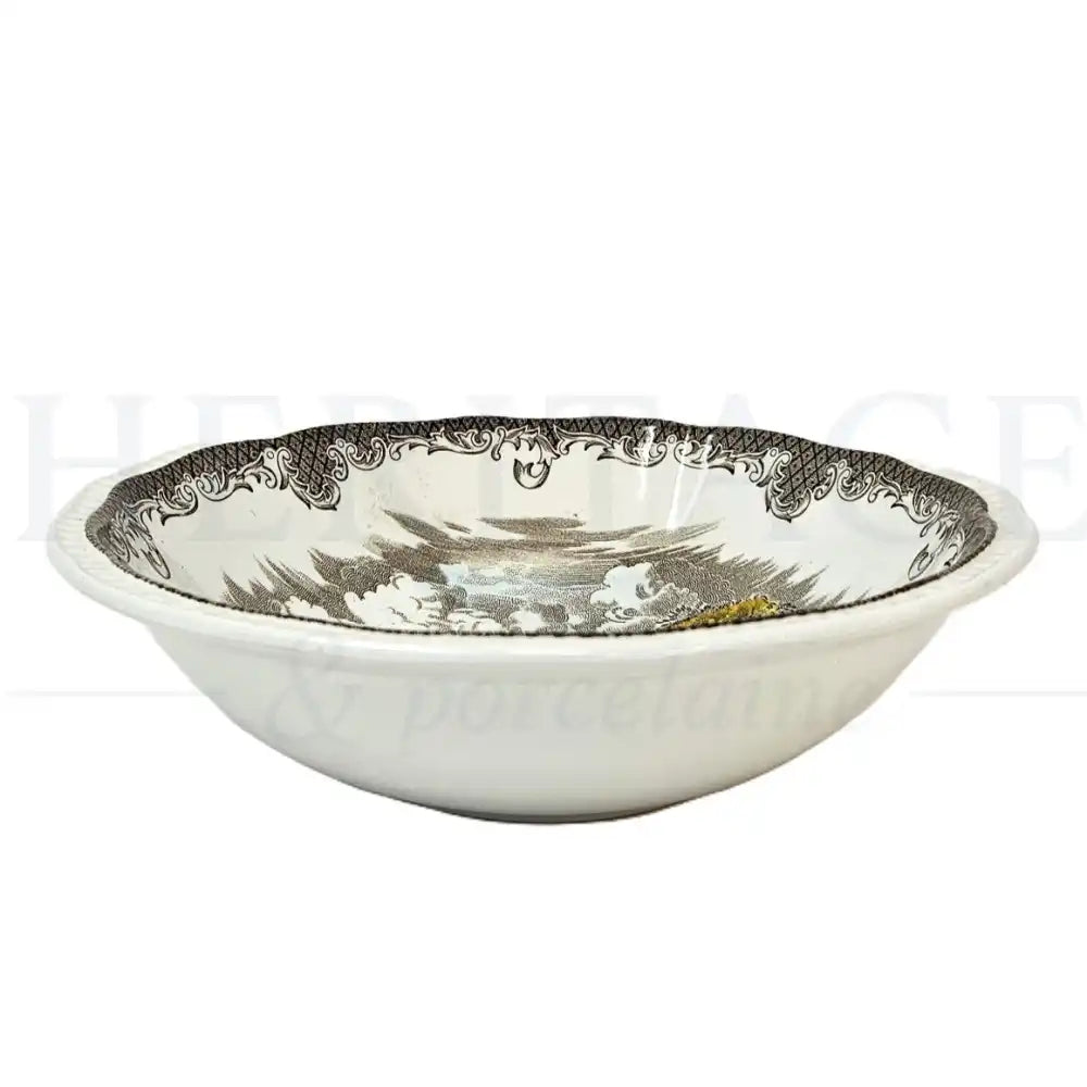 Vintage Kensington Staffords Shakespeare's Sonnets cereal bowl, made in England, featuring the classic Shakespeare's Sonnets pattern.