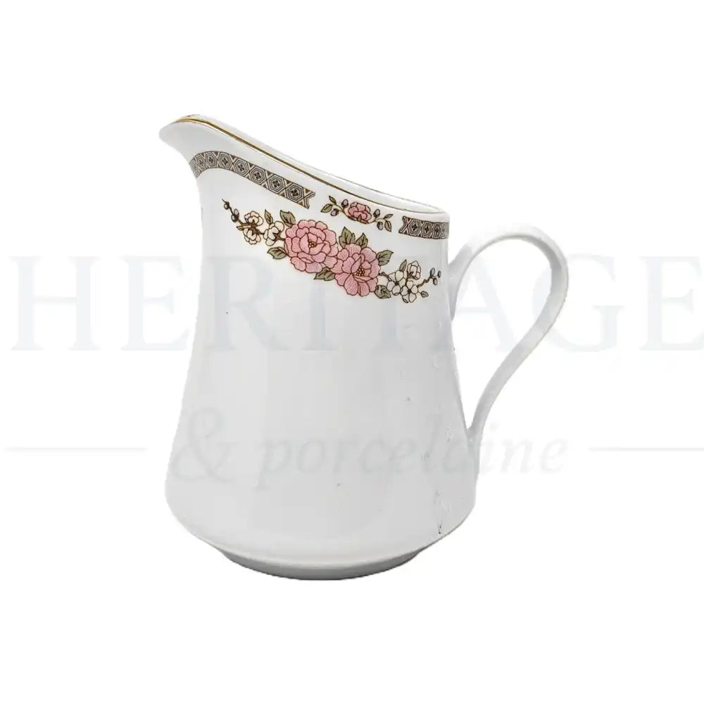 Vintage Floral Mist Creamer by Fairfield, made in Japan, featuring the delicate floral design of the discontinued Floral Mist pattern.