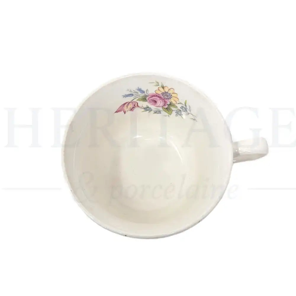 Vintage Golden Fragrance Flat Cup by Canonsburg, made in the USA, featuring the classic discontinued Golden Fragrance pattern.