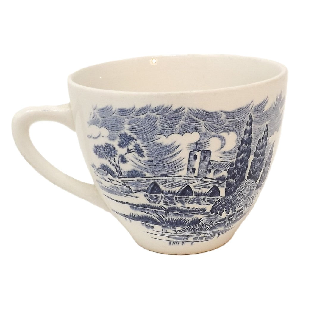 Tasse plate - Country Side White & Blue - Angleterre