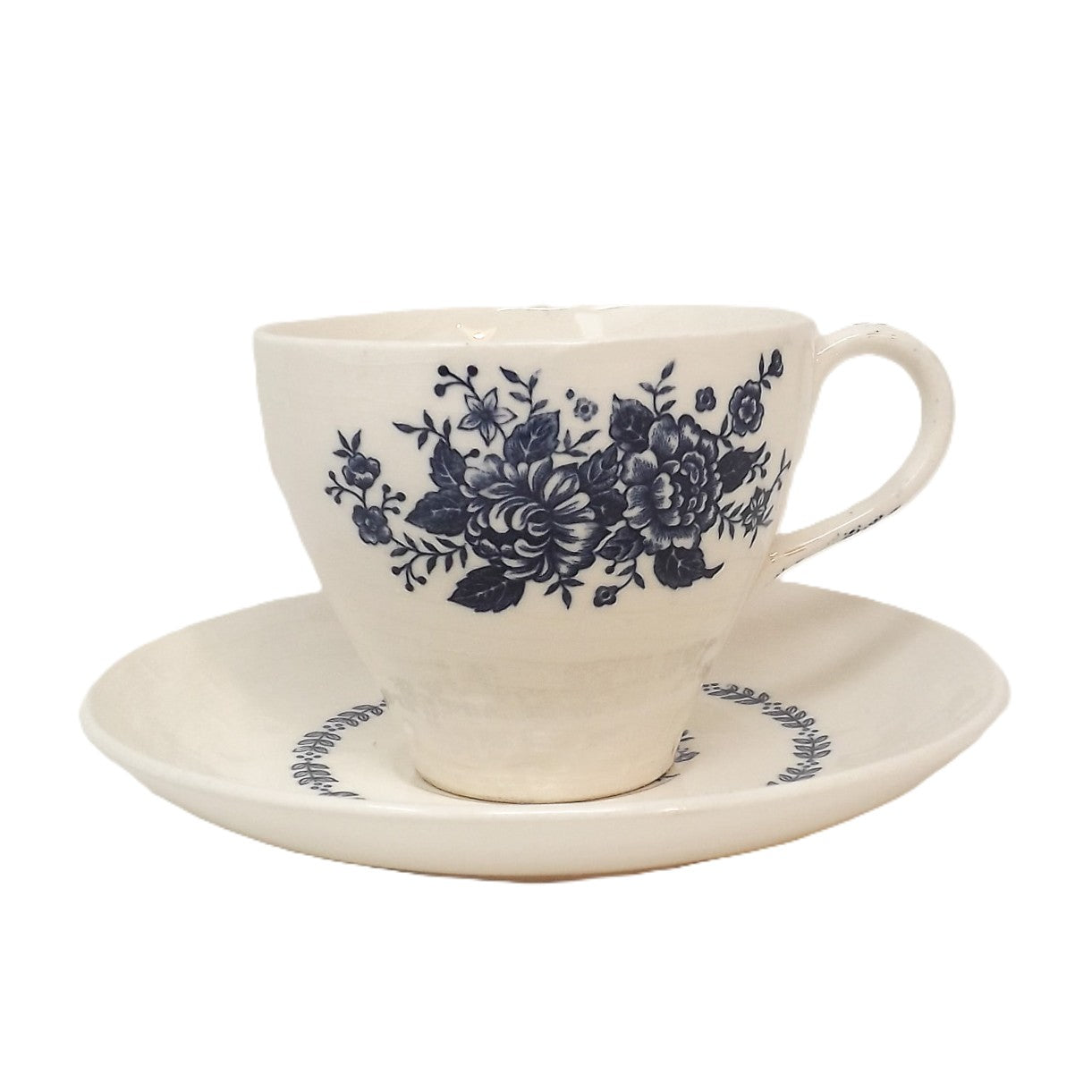 Flat Cup & Saucer Set – Royal Florence – Japan