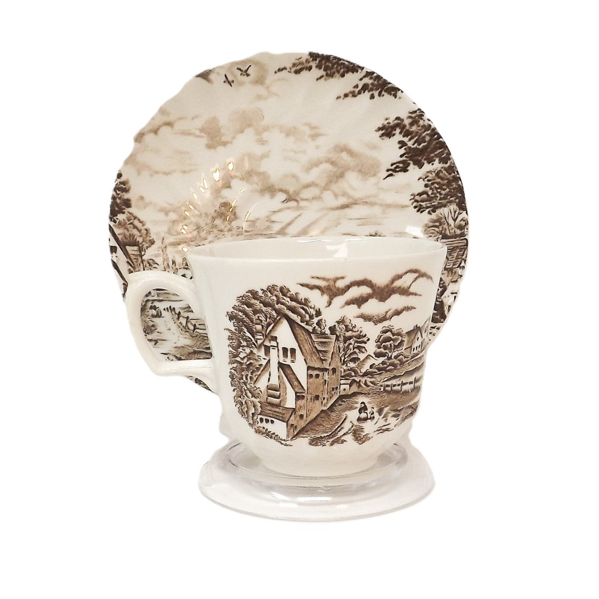 Ensemble tasse plate et soucoupe – Country Days Brown - Angleterre