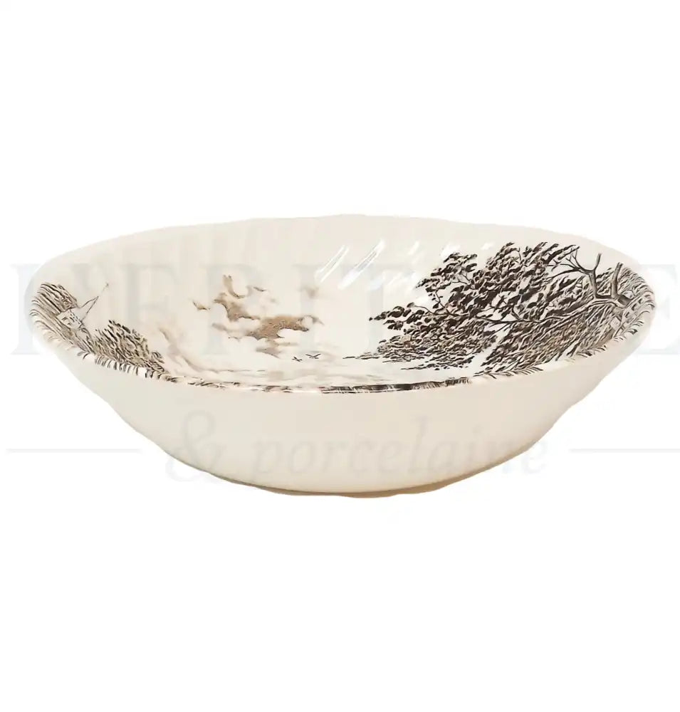 Round Vegetable Bowl – Country Days Brown - England - Vegetable Bowl