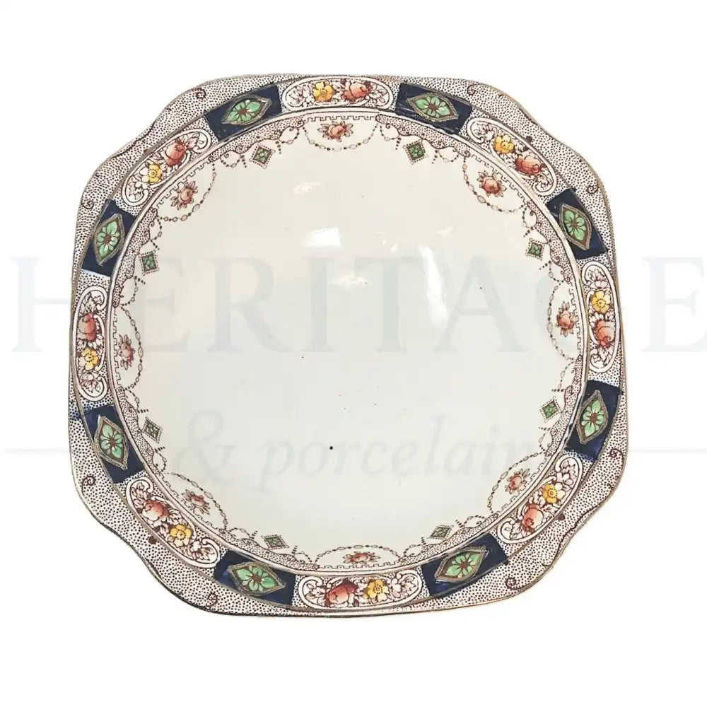 Vintage Hampton Square Vegetable Bowl by Royal Staffordshire, made in England, featuring the classic Hampton pattern.